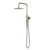 PULSE ShowerSpas 1052-BN Aquarius Shower System with 8" Rain Showerhead and Magnetic Attached Hand Shower with On/Off, Brushed Nickel