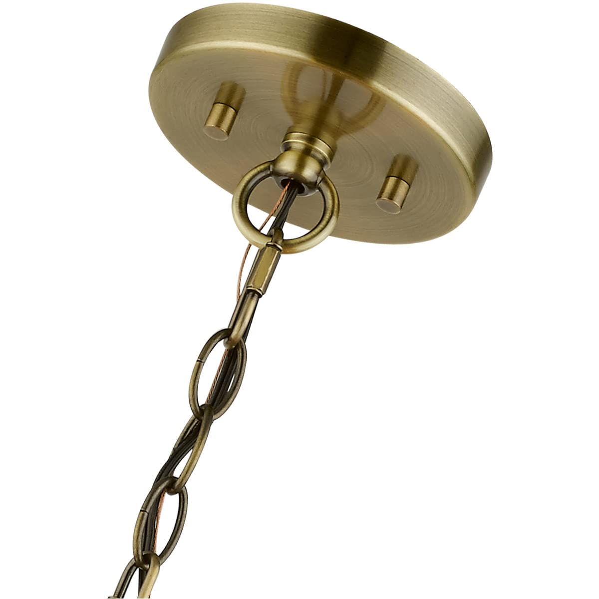 Livex Lighting 51355-01 Palma 5 Light 23 inch Antique Brass Pendant Chandelier Ceiling Light
