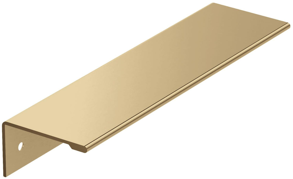 Amerock Cabinet Edge Pull |Champagne Bronze 5-1/16 in (128 mm) Center-to-Center Drawer Pull Kitchen and Bath Hardware Furniture Hardware