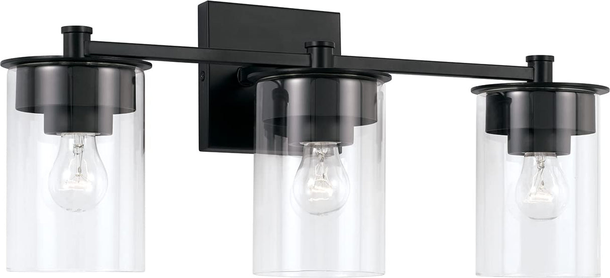Capital Lighting 146831MB-532 Mason 3 Light Vanity Matte Black