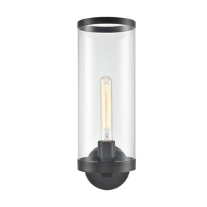 Alora WV311601UBCG REVOLVE II WALL VANITY 1 LIGHT URBAN BRONZE CLEAR GLASS