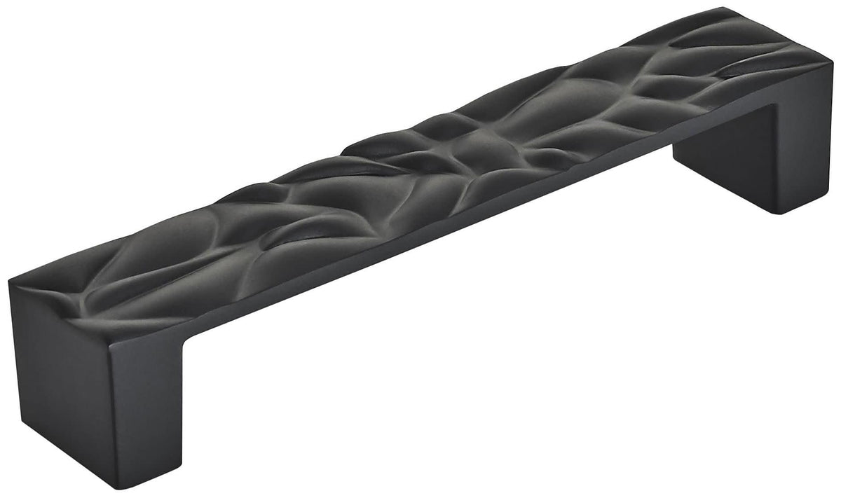 Amerock Cabinet Pull Matte Black 5-1/16 inch (128 mm) Center to Center Calathea 1 Pack Drawer Pull Drawer Handle Cabinet Hardware
