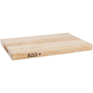 John Boos R01-6 - 1-1/2"" Thick Reversible Maple Cutting Board 18X12X1.5 MPL-EDGE GR-REV-PK OF 6