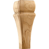 Hardware Resources BF15-2-8-HMP 3" W x 3" D x 8" H Hard Maple Square Contemporary Bun Foot