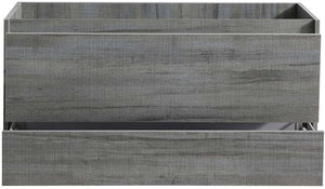 Fresca FCB9248OG-D Fresca Catania 48" Ocean Gray Wall Hung Double Sink Modern Bathroom Cabinet