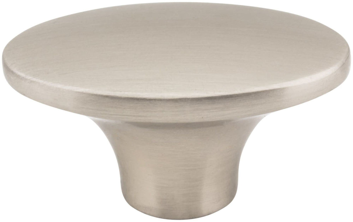 Jeffrey Alexander 650-SN 1-7/8" Overall Length Satin Nickel Oval Hudson Cabinet Knob