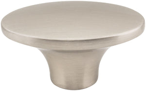 Jeffrey Alexander 650-BNBDL 1-7/8" Overall Length Brushed Pewter Oval Hudson Cabinet Knob