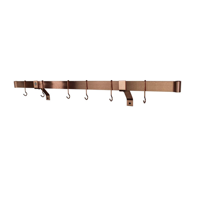 Enclume WB4/RB48 SCP SET 48" Rolled End Bar w/ 4" Wall Brackets & 12 Hooks SCP
