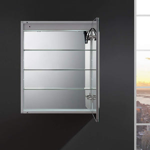 Fresca FMC012430-R Fresca Tiempo 24" Wide x 30" Tall Bathroom Medicine Cabinet w/ LED Lighting & Defogger