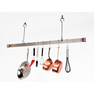 Enclume PR1836 CH 36" Offset Hook Ceiling Bar w/ 6 Hooks CH