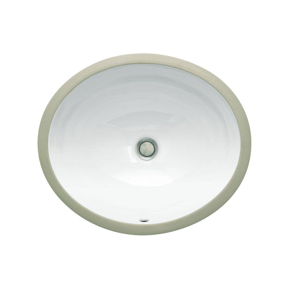 St. Thomas Creations 1061.000.01 Vanity Medium Round Undermount Lavatory Sink With Overflow, White Finish