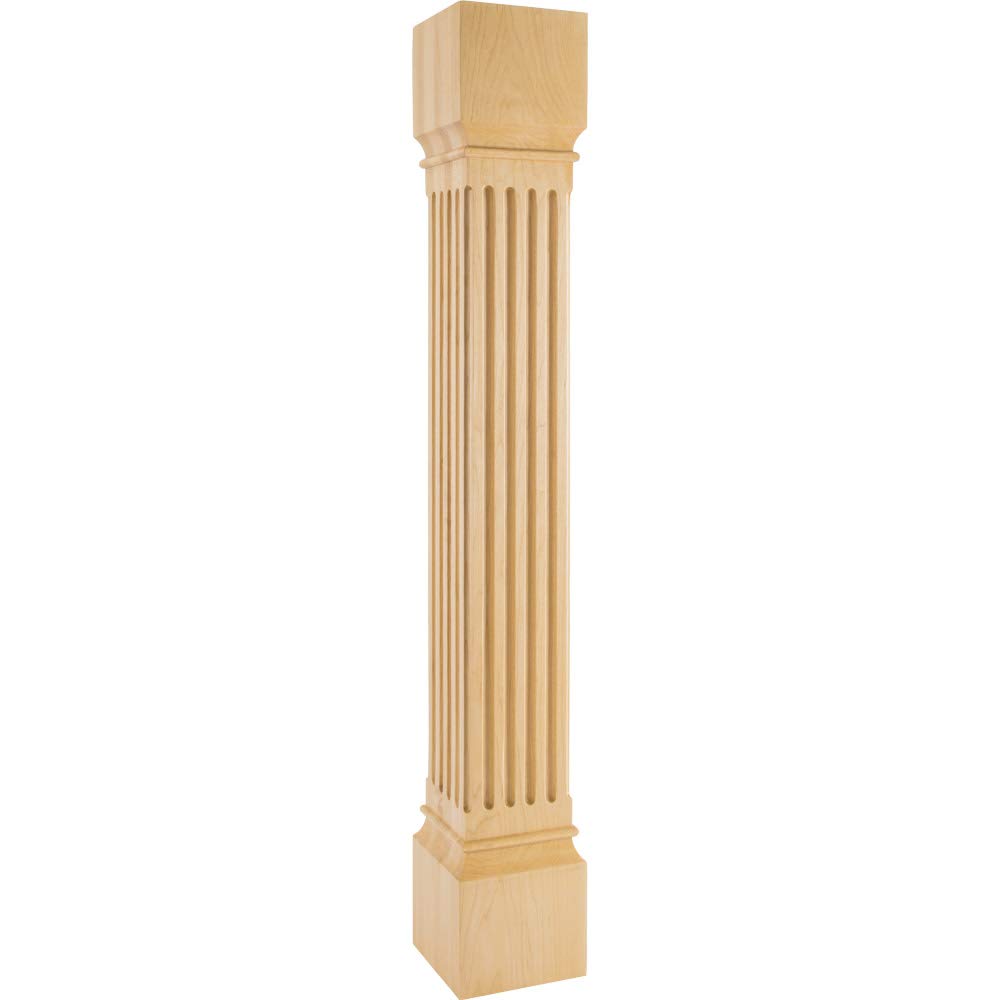 Hardware Resources P27-6-42-ALD 6" W x 6" D x 42" H Alder Fluted Post
