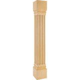 Hardware Resources P27-6-42-ALD 6" W x 6" D x 42" H Alder Fluted Post