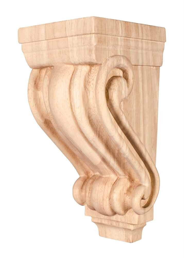 Hardware Resources CORC-1CH 4-1/2" W x 5" D x 10" H Cherry Scrolled Corbel