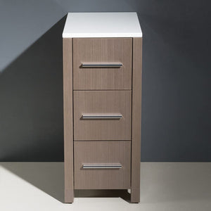 Fresca FST6212GO Fresca Torino 12" Gray Oak Bathroom Linen Side Cabinet
