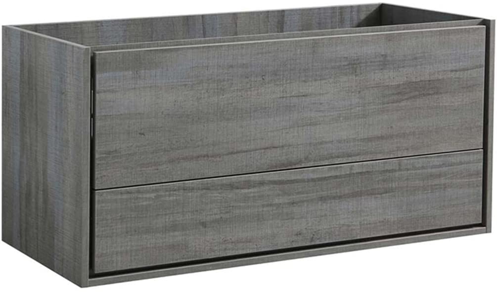 Fresca FCB9248OG-D Fresca Catania 48" Ocean Gray Wall Hung Double Sink Modern Bathroom Cabinet