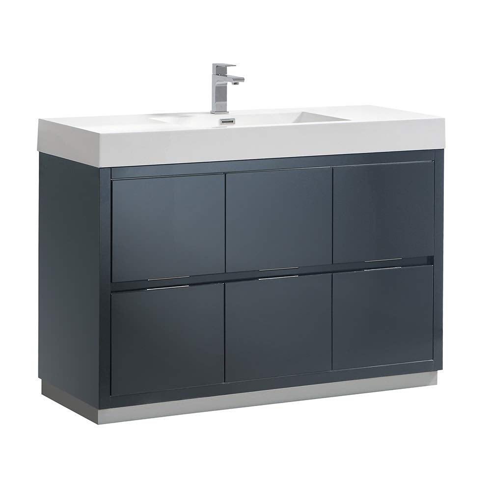 Fresca FCB8448GG-I Fresca Valencia 48" Dark Slate Gray Free Standing Modern Bathroom Vanity