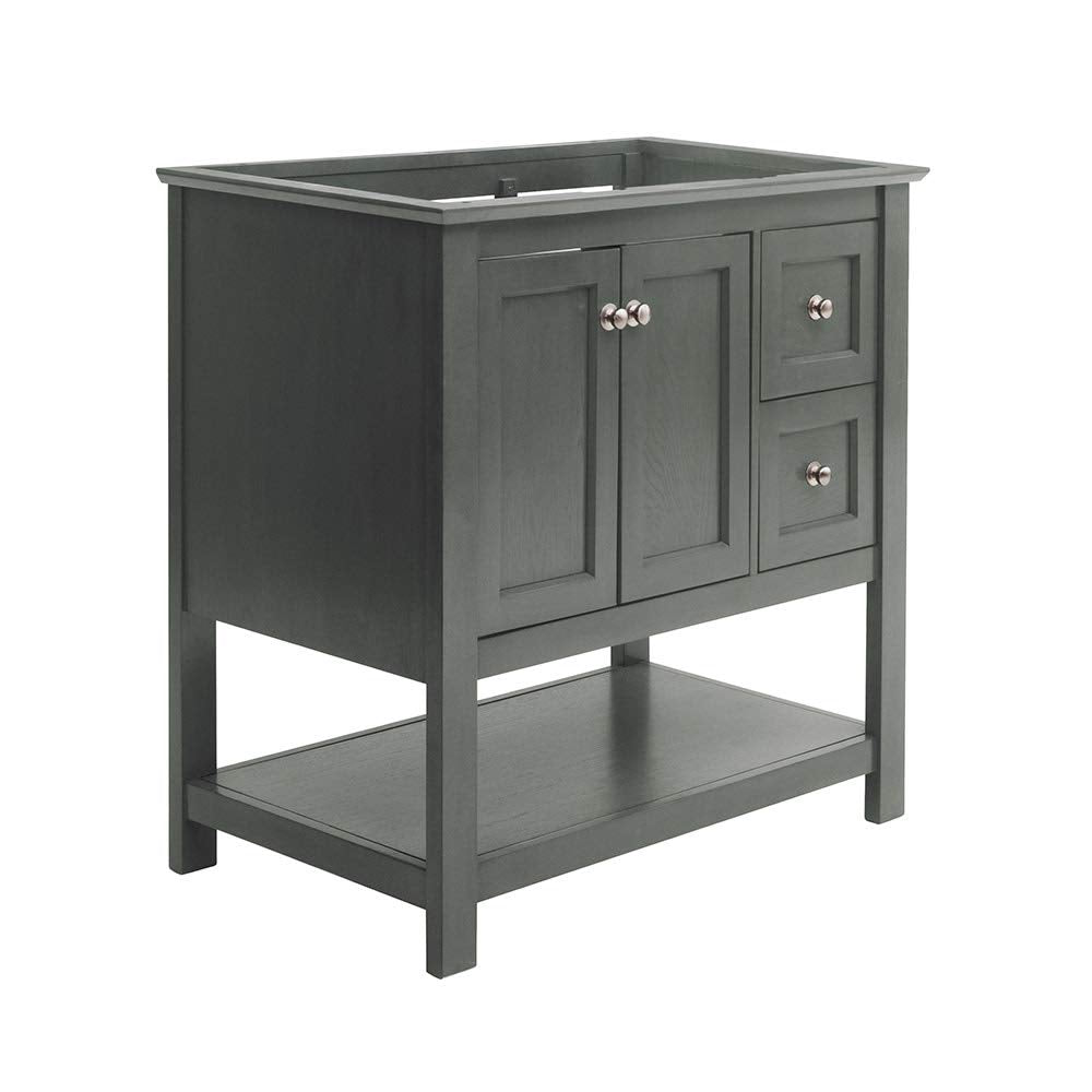 Fresca FCB2336VG Fresca Manchester Regal 36" Gray Wood Veneer Traditional Bathroom Cabinet