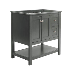 Fresca FCB2336VG Fresca Manchester Regal 36" Gray Wood Veneer Traditional Bathroom Cabinet