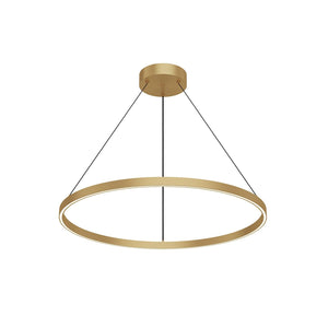 Kuzco PD87132-BG CERCHIO 32" PENDANT BG TEXTURED DOWN ONLY DUO CANOPY 930 TRIAC 120 65W