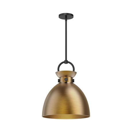 Alora PD411314MBAG WALDO 14" PENDANT MATTE BLACK AGED GOLD E26 60W