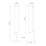 Kuzco TL70124-BK GRAMERCY 24" TL Black 120V Touch dimmer LED 3000K 90CRI 15W