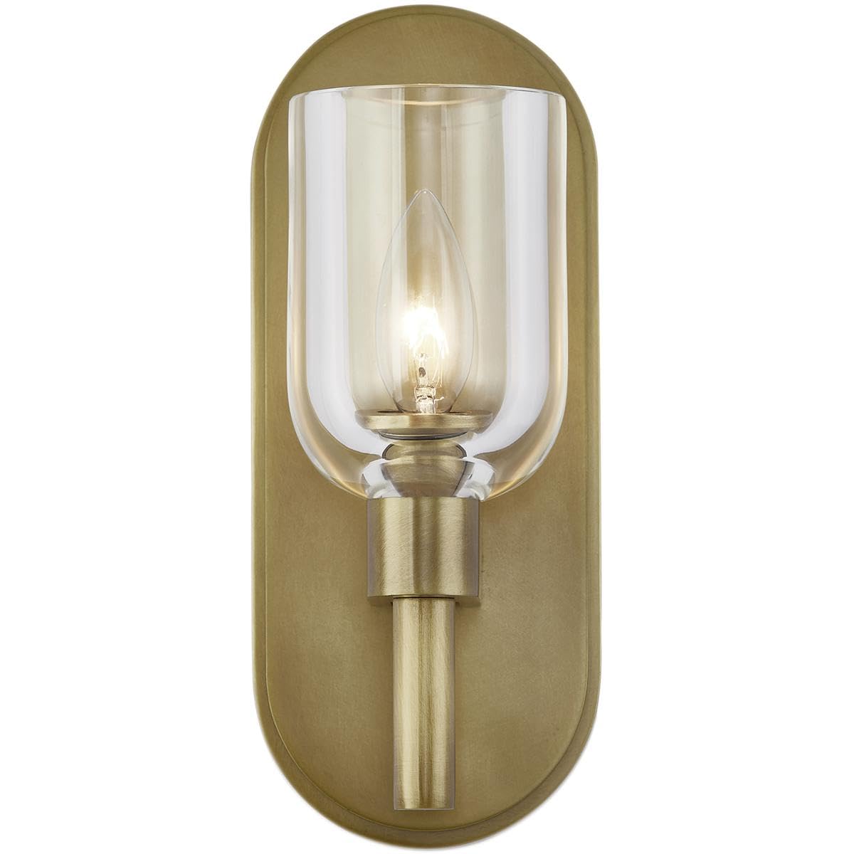 Alora WV338101VBCC LUCIAN 9" WV VINTAGE BRASS CLEAR CRYSTAL  60W E12