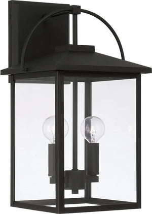 Capital Lighting 948021BK Bryson 2 Light Outdoor Wall Lantern Black