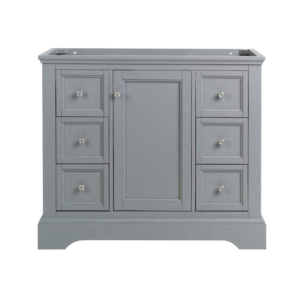 Fresca FCB2440GRV Fresca Windsor 40" Gray Textured Traditional Bathroom Cabinet