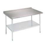 John Boos UFBLG3618 Flat Top Work Table W/ Galvanized Legs & Adjustable Undershelf, 36 X 18"