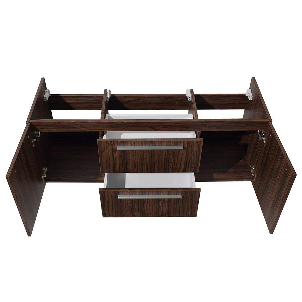 Fresca FCB8013GO Fresca Opulento 54" Gray Oak Modern Double Sink Bathroom Cabinet