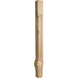 Hardware Resources CL-2CH 2-3/4" W x 2-3/4" D x 35-1/4" H Cherry Queen Anne Corner Leg
