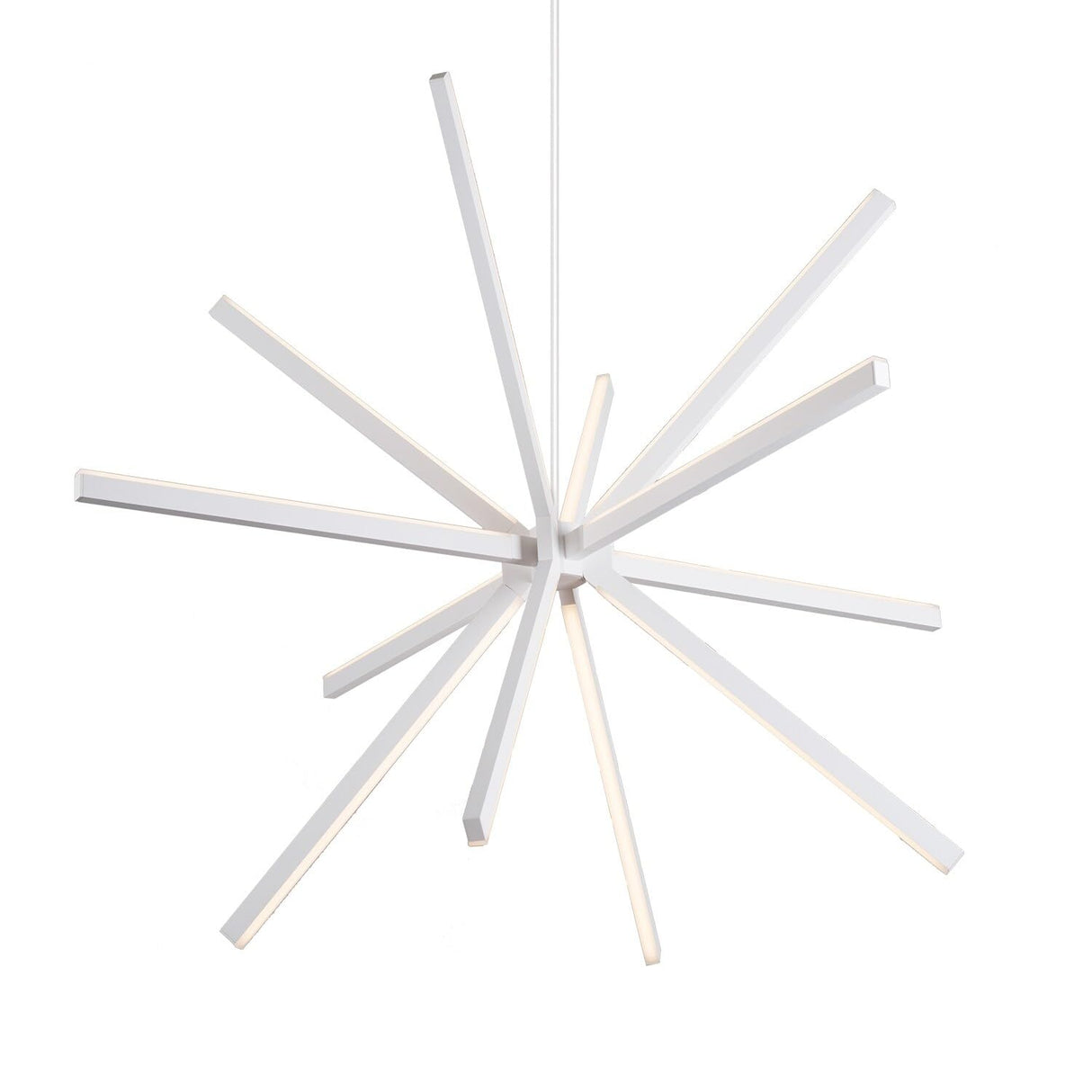 Kuzco CH14356-BG SIRIUS 56" CH Brushed Gold 120V TRIAC/ELV LED 3000K 90CRI 67W