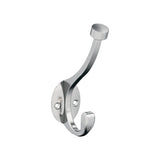 Amerock H5546526 Adare Double Prong Decorative Wall Hook Polished Chrome Hook for Coats, Hats, Backpacks, Bags Hooks for Bathroom, Bedroom, Closet, Entryway, Laundry Room, Office