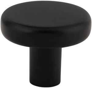 Elements 105MB 1-1/4" Diameter Matte Black Gibson Cabinet Knob