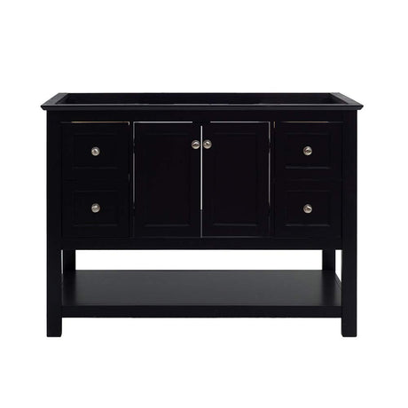 Fresca FCB2348BL Fresca Manchester 48" Black Traditional Bathroom Cabinet