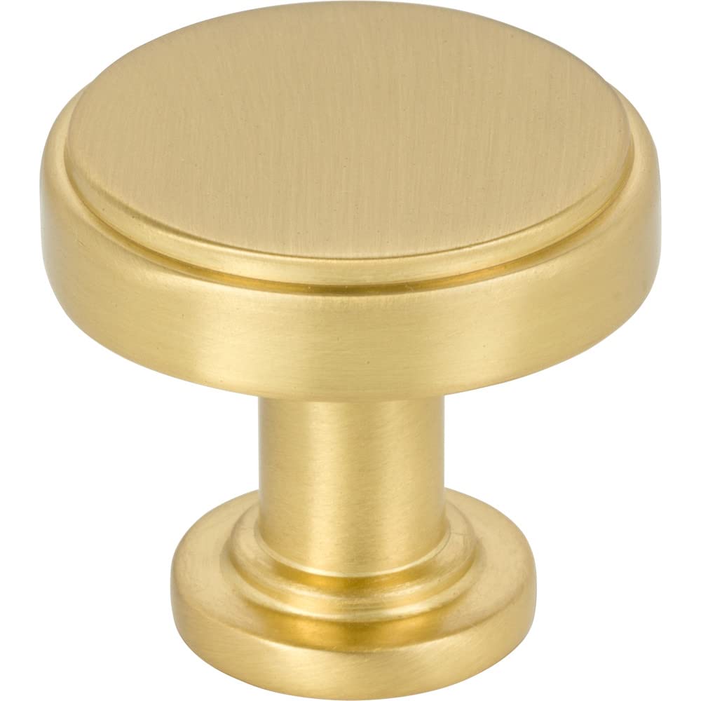 Jeffrey Alexander 171BG 1-1/4" Diameter Brushed Gold Richard Cabinet Knob