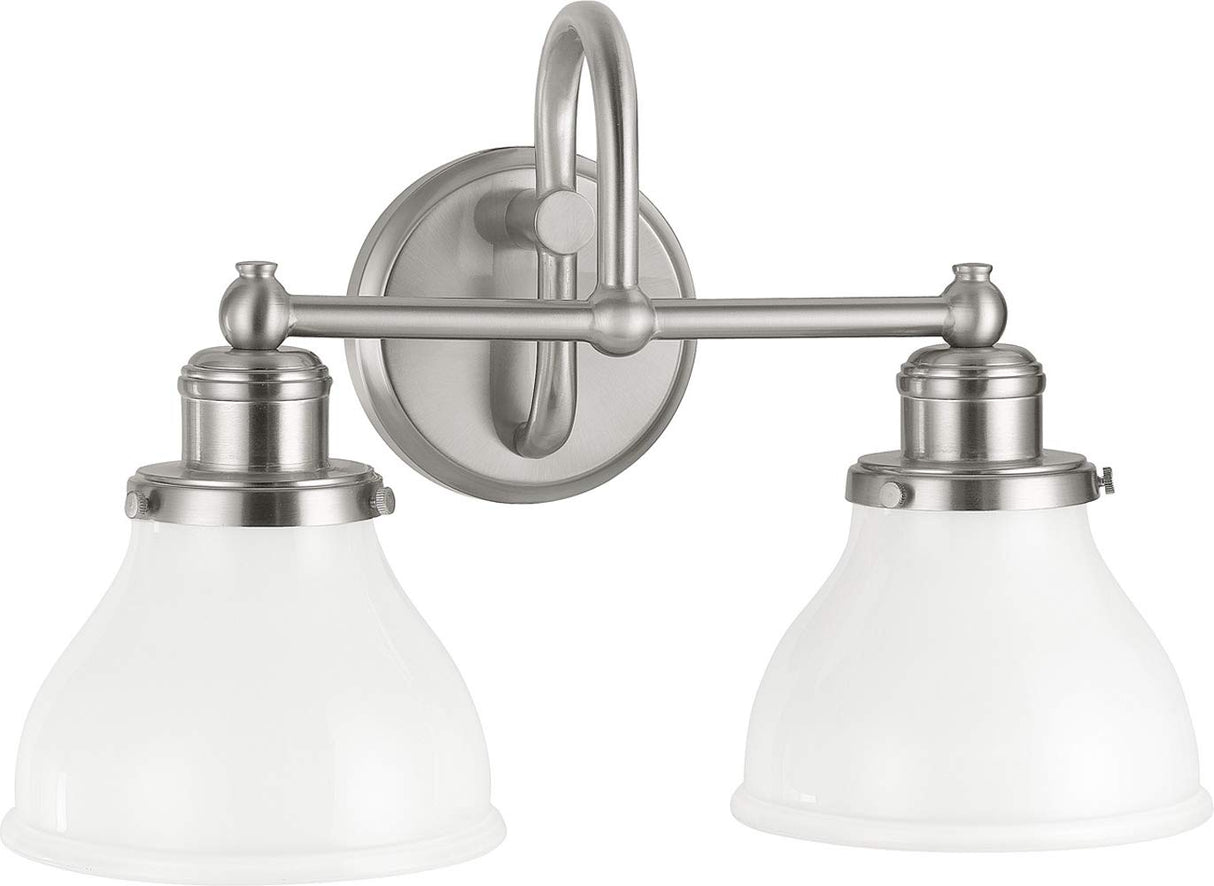 Capital Lighting 8302BN-128 Baxter 2 Light Vanity Brushed Nickel