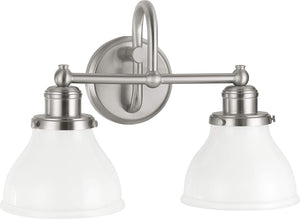 Capital Lighting 8302BN-128 Baxter 2 Light Vanity Brushed Nickel