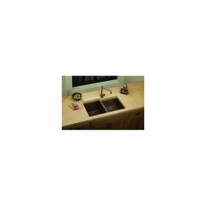 Elkay Copper ECU3120RACH Offset Double Bowl Undermount Sink