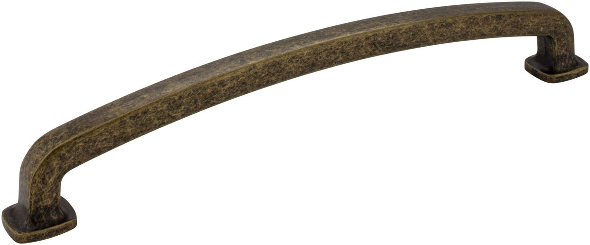 Jeffrey Alexander MO6373-12ABM-D 12" Center-to-Center Distressed Antique Brass Belcastel 1 Appliance Handle