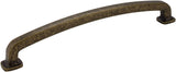 Jeffrey Alexander MO6373-12ABM-D 12" Center-to-Center Distressed Antique Brass Belcastel 1 Appliance Handle