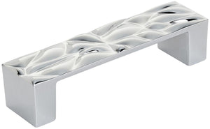 Amerock Cabinet Pull Polished Chrome 3-3/4 inch (96 mm) Center to Center Calathea 1 Pack Drawer Pull Drawer Handle Cabinet Hardware