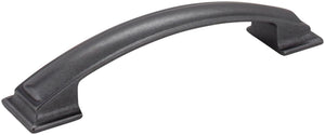 Jeffrey Alexander 435-128DACM 128 mm Center-to-Center Gun Metal Square Annadale Cabinet Pull