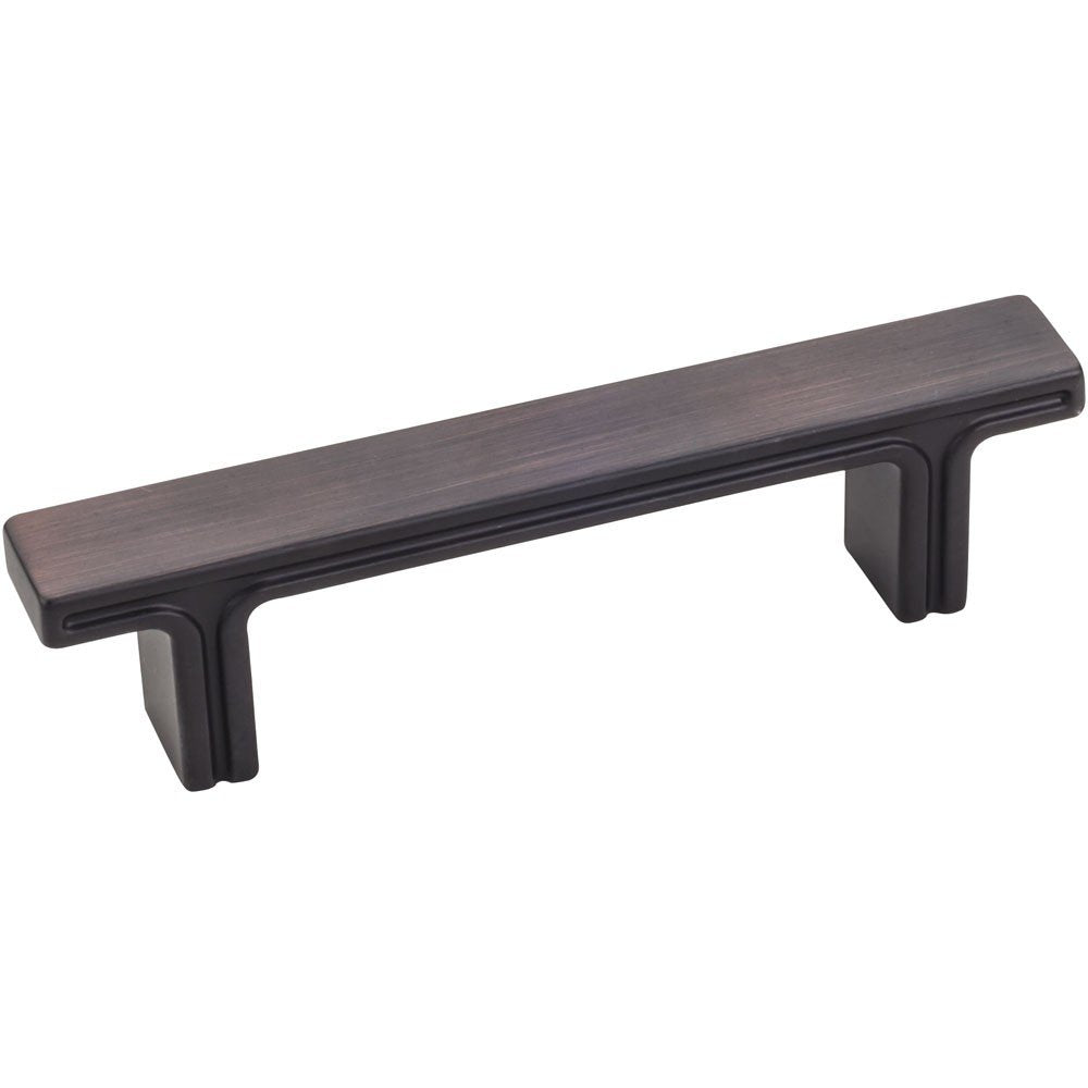 Jeffrey Alexander 867-3DBAC 3" Center-to-Center Brushed Oil Rubbed Bronze Square Anwick Cabinet Pull