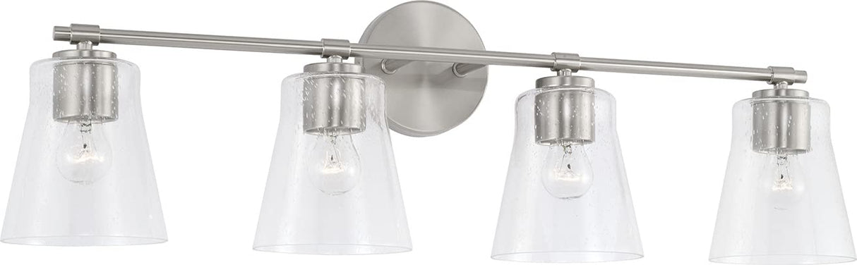 Capital Lighting 146941BN-533 Baker 4 Light Vanity Brushed Nickel