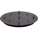 Kuzco CNP05AC-BC 5 Head Canopy SSL/SVT Wire BK-CHROME