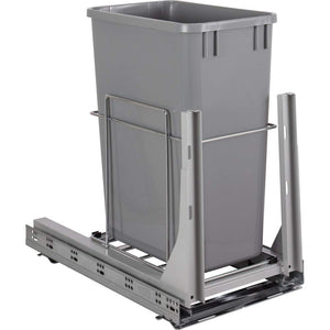 Hardware Resources WC-EMBM-S35G 35qt Wire Single Trashcan Pullout with Soft-close Slides