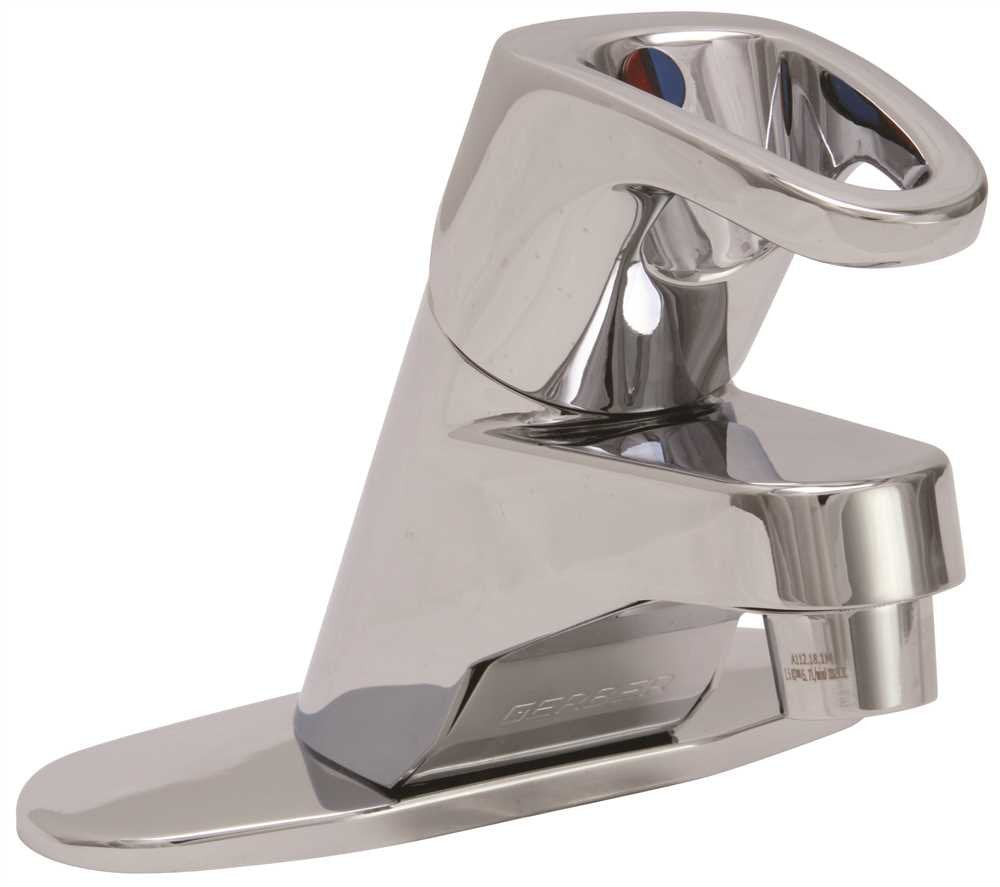 Gerber G0040524 Chrome Hardwater Single Handle Lavatory Faucet W/ Metal POP-...