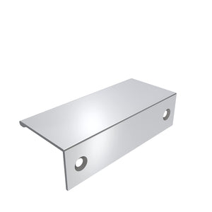 Amerock Cabinet Pull Polished Chrome 3 inch (76 mm) Center to Center Edge Pull 1 Pack Drawer Pull Drawer Handle Cabinet Hardware